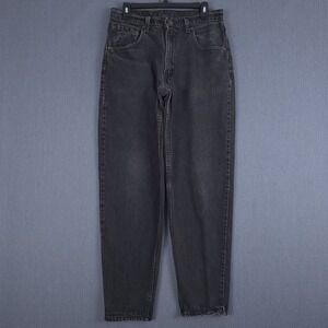 Vintage Levis 560 Jeans Mens 33x32 (Fits 30x31) Black Relaxed Tapered Denim USA